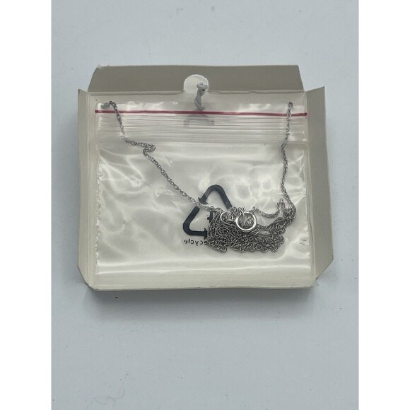 Sterling Silver Diamond Accent Etched Celtic Cross Pendant Necklace New - Picture 7 of 7